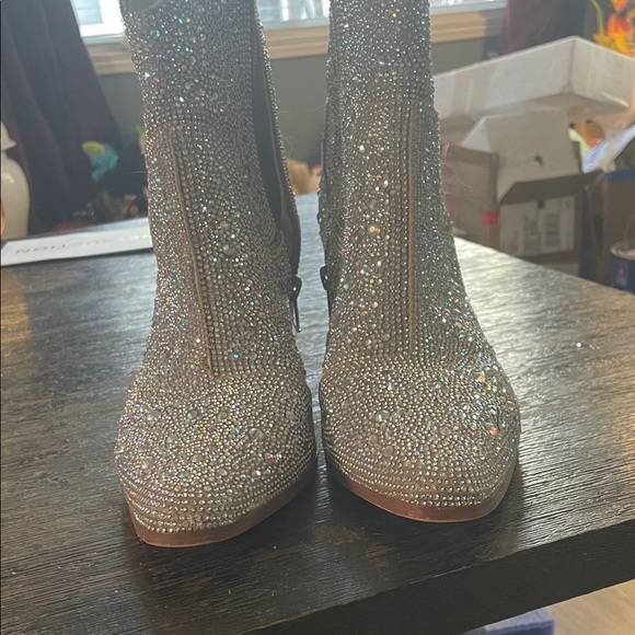 Mi.iM Glittering Rhinestone Ankle Boots - Picture 2 of 7